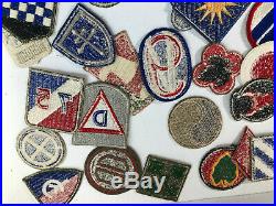 Wwii Us Army Patch Lot (69) Infantry, Airborne & Calvalry Divisions Original