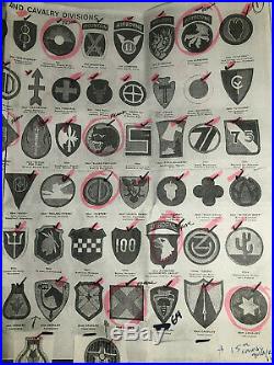 Wwii Us Army Patch Lot (69) Infantry, Airborne & Calvalry Divisions Original