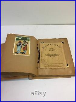 Wwii Us Army Scrapbook Vintage Inlaid Wood Military