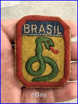Wwii Ww2 2wk Brasil Brazil Patch Original Raro Feb War Us Army 5 Army